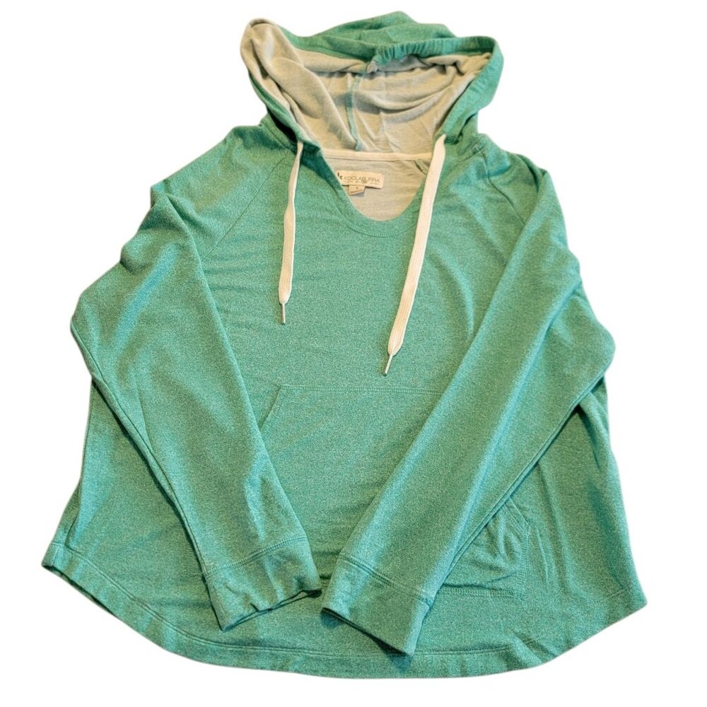 Koolaburra By Ugg Light & Airy French Terry Lounge Hoodie Sweatshirt Green S